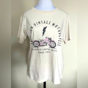 Zutter Vintage Motorcycle Womens Graffic Tee